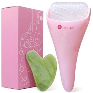 Cryotherapy Ice Roller and Gua Sha Facial Tools Reduces Puffiness Migraine Pain Relief, Skin Care Tools for Face Massager.$9.99